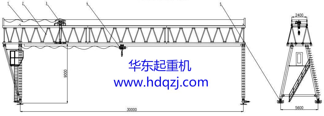 提梁機(jī)尺寸圖紙